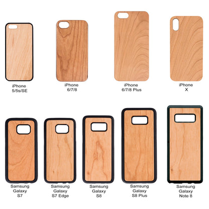 Dallas City - Engraved Wooden Phone Case with Bumper