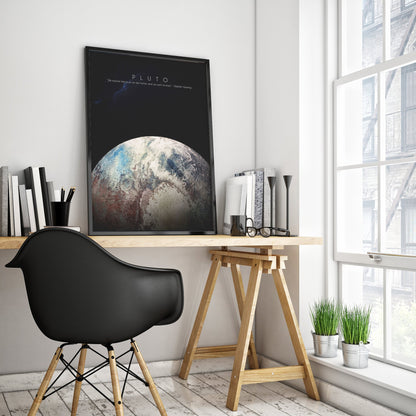 Pluto Art Print on Premium Satin Paper - USA Made