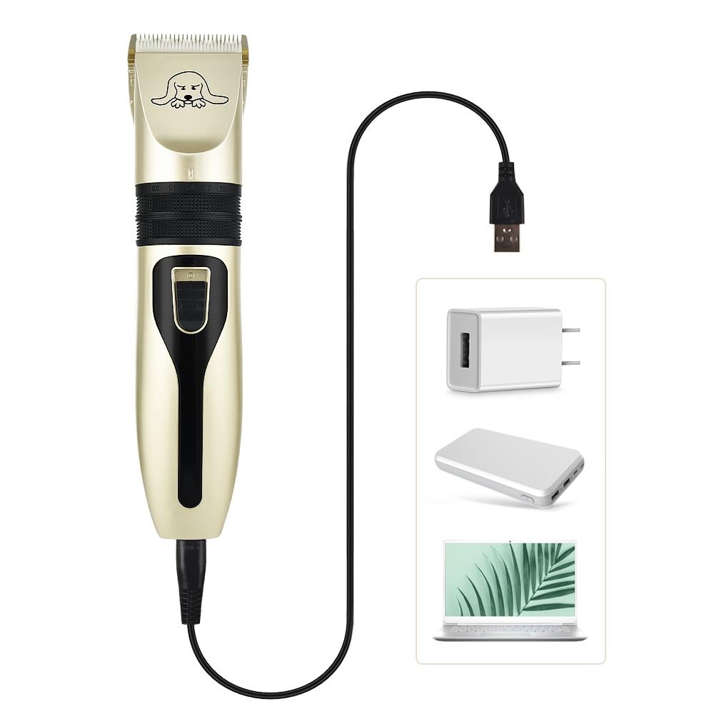 Pet Hair Clipper Set with Rechargeable Battery and Combs