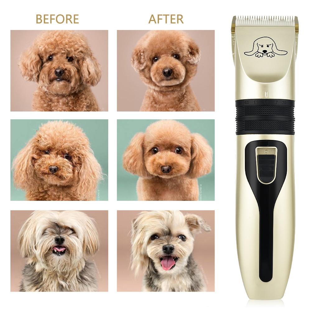 Pet Hair Clipper Set with Rechargeable Battery and Combs