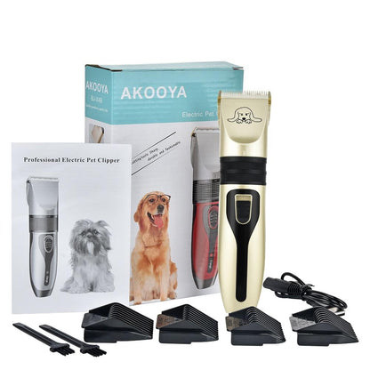 Pet Hair Clipper Set with Rechargeable Battery and Combs