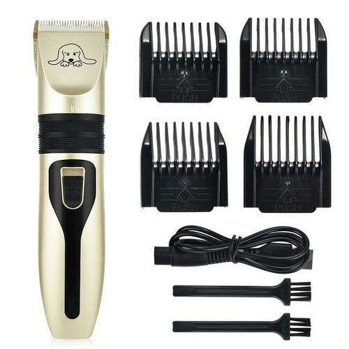 Pet Hair Clipper Set with Rechargeable Battery and Combs