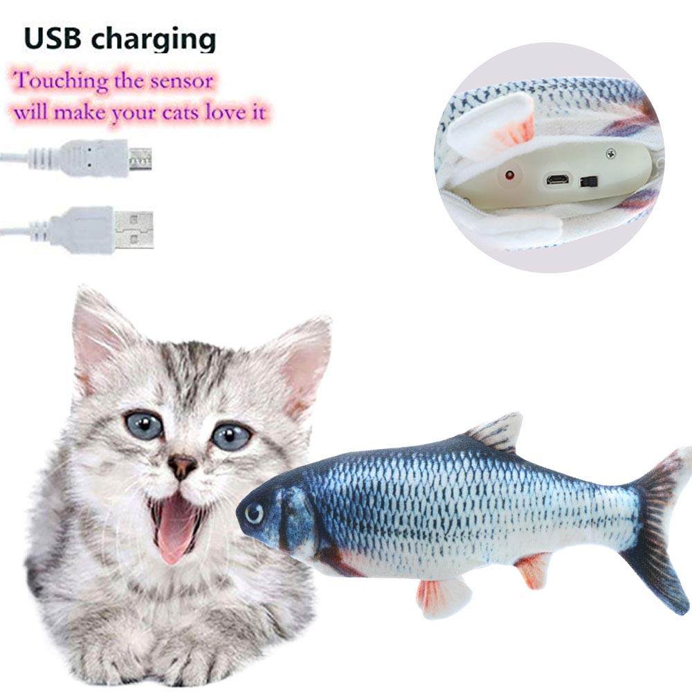 Electric Flipping Fish Toy for Cats - Safe and Fun Exercise