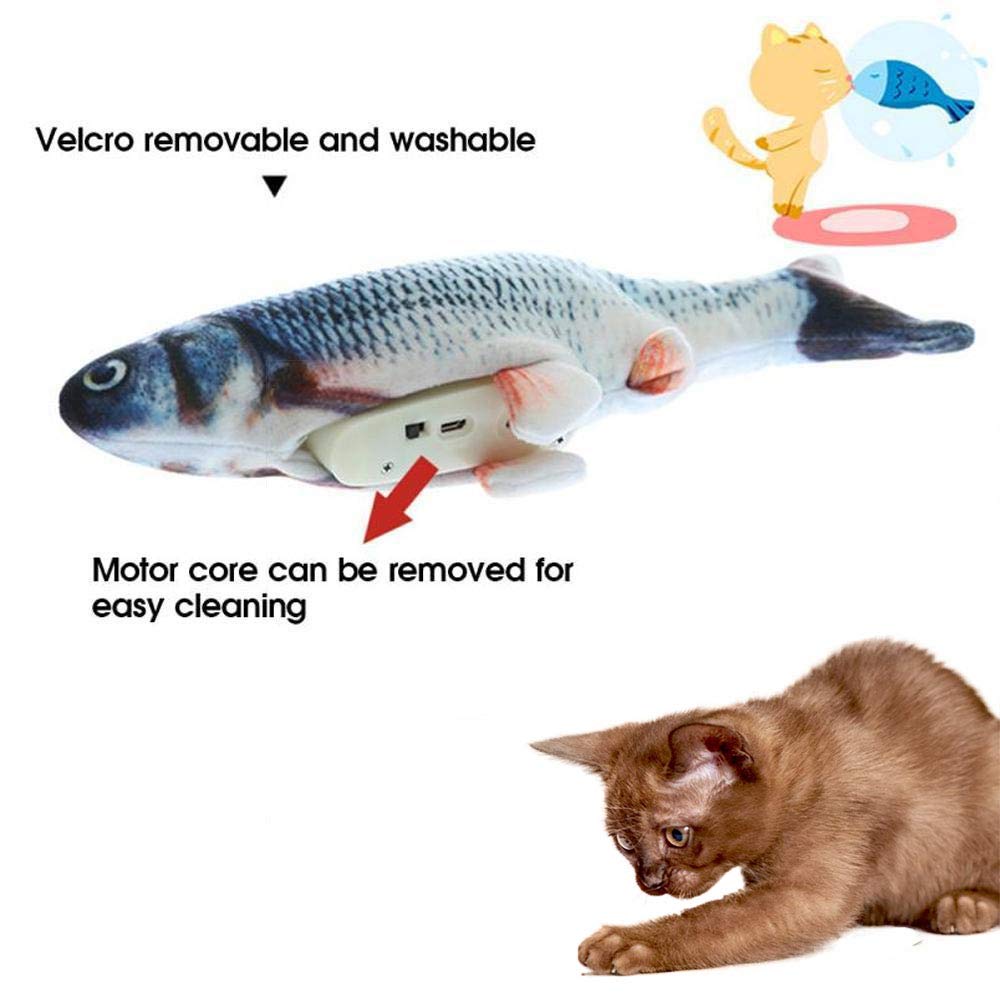 Electric Flipping Fish Toy for Cats - Safe and Fun Exercise