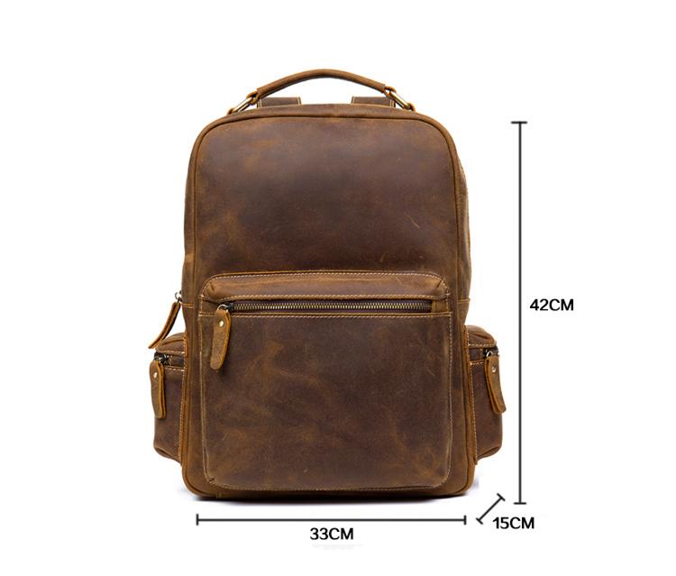 The Langley Backpack | Genuine Vintage Leather Travel Bag