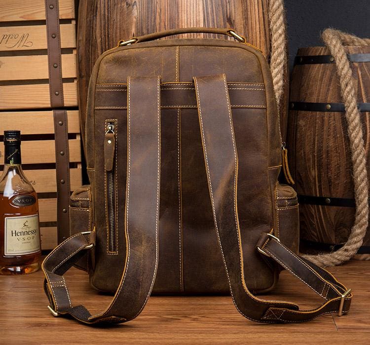 The Langley Backpack | Genuine Vintage Leather Travel Bag