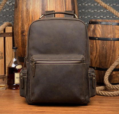 The Langley Backpack | Genuine Vintage Leather Travel Bag