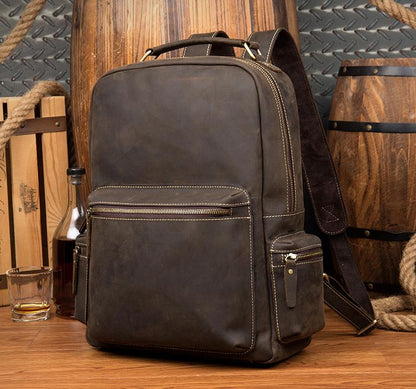 The Langley Backpack | Genuine Vintage Leather Travel Bag