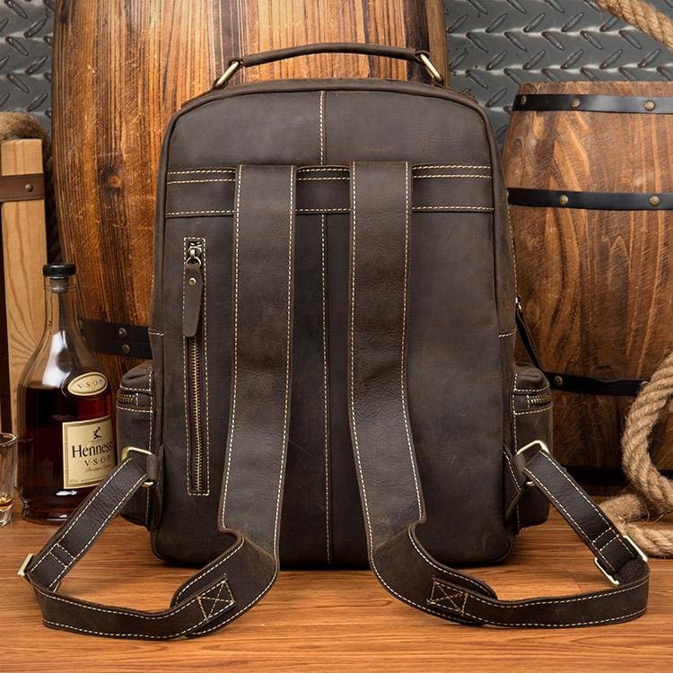 The Langley Backpack | Genuine Vintage Leather Travel Bag