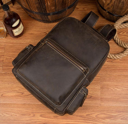 The Langley Backpack | Genuine Vintage Leather Travel Bag