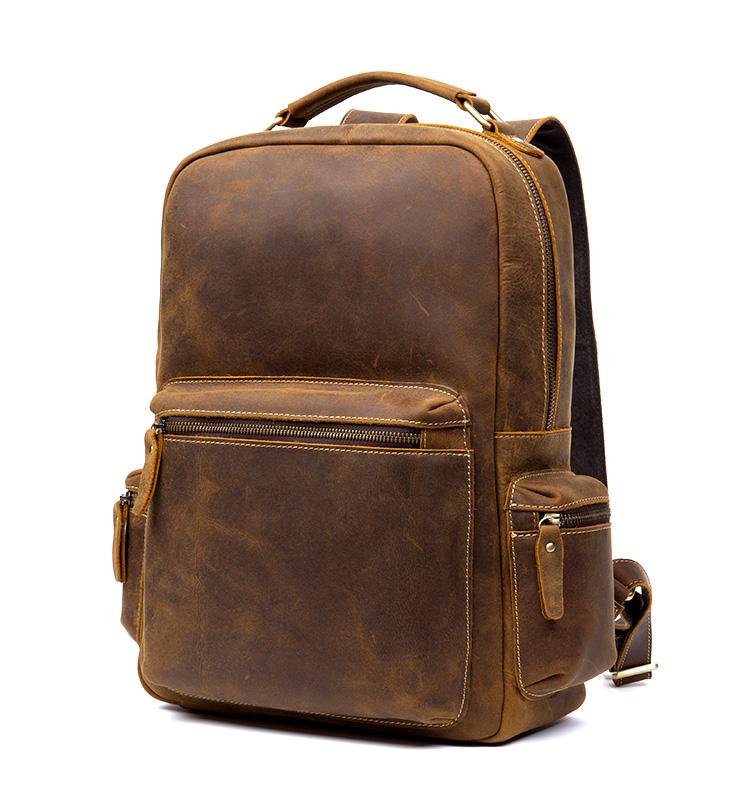 The Langley Backpack | Genuine Vintage Leather Travel Bag