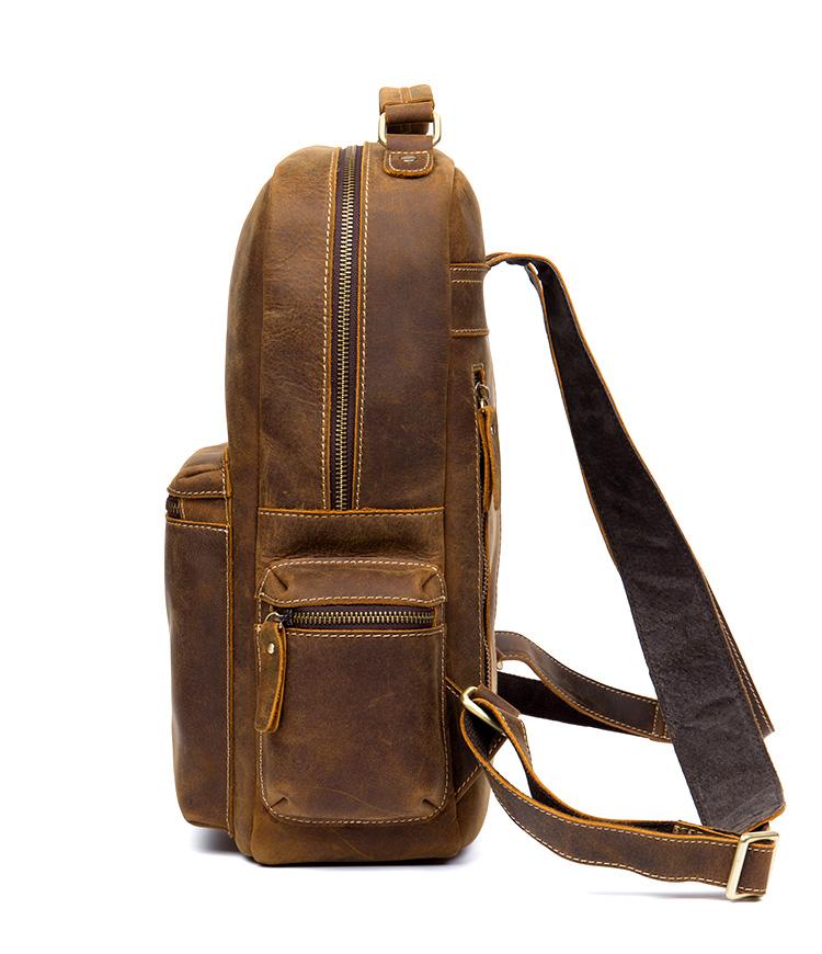 The Langley Backpack | Genuine Vintage Leather Travel Bag