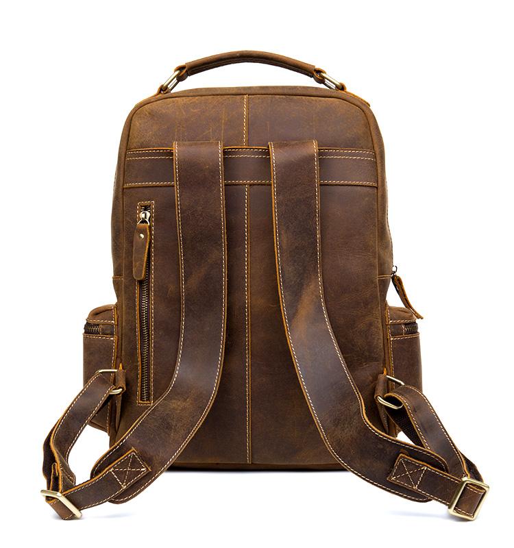 The Langley Backpack | Genuine Vintage Leather Travel Bag