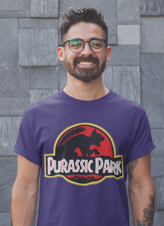 Purassic Park Shirt Cat Lover Funny Kitty Dino Tshirt