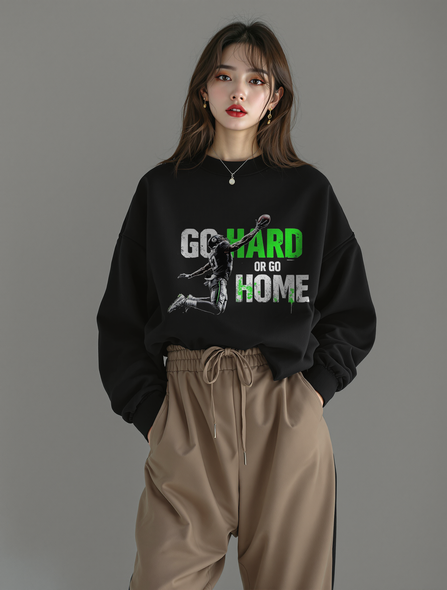 Go hard or go home2 Unisex Heavy Blend™ Crewneck Sweatshirt - StyleMZ