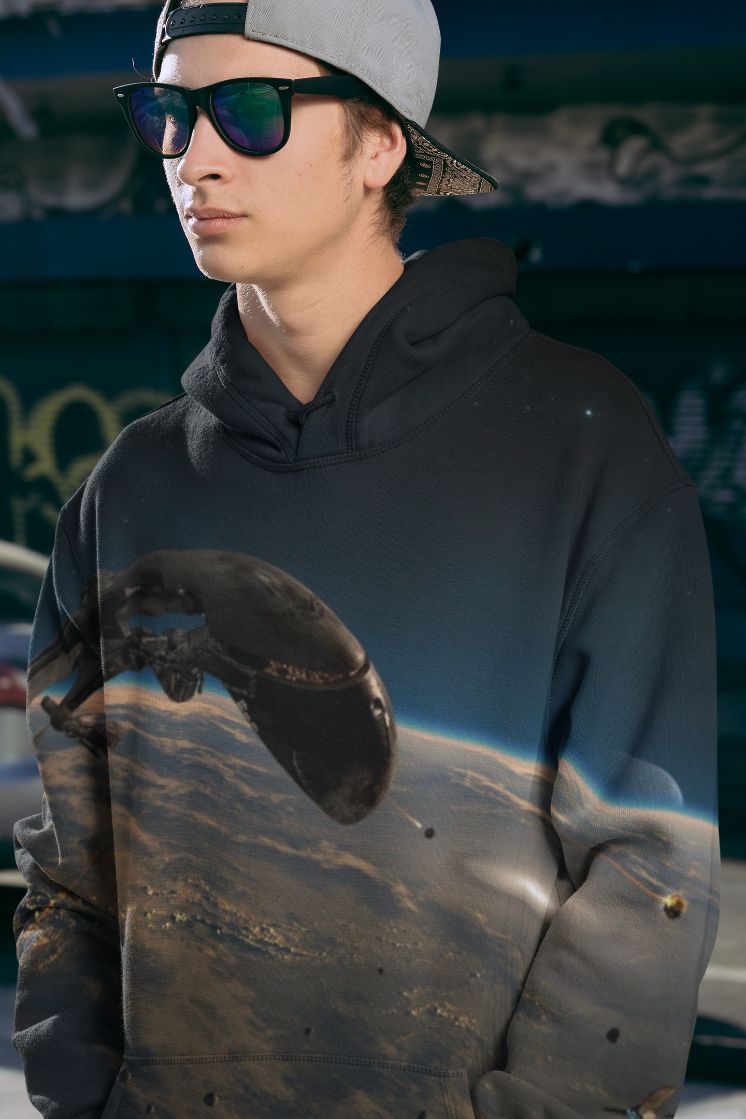 Like a Galaxy Men Sublimation Hoodie Soft and Vibrant