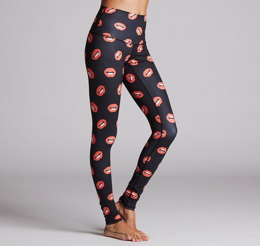 Red Lips Leggings for Comfortable and Stylish Workouts