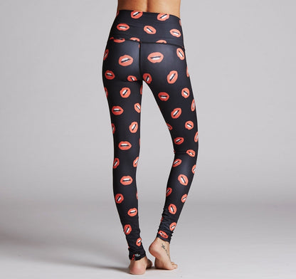 Red Lips Leggings for Comfortable and Stylish Workouts