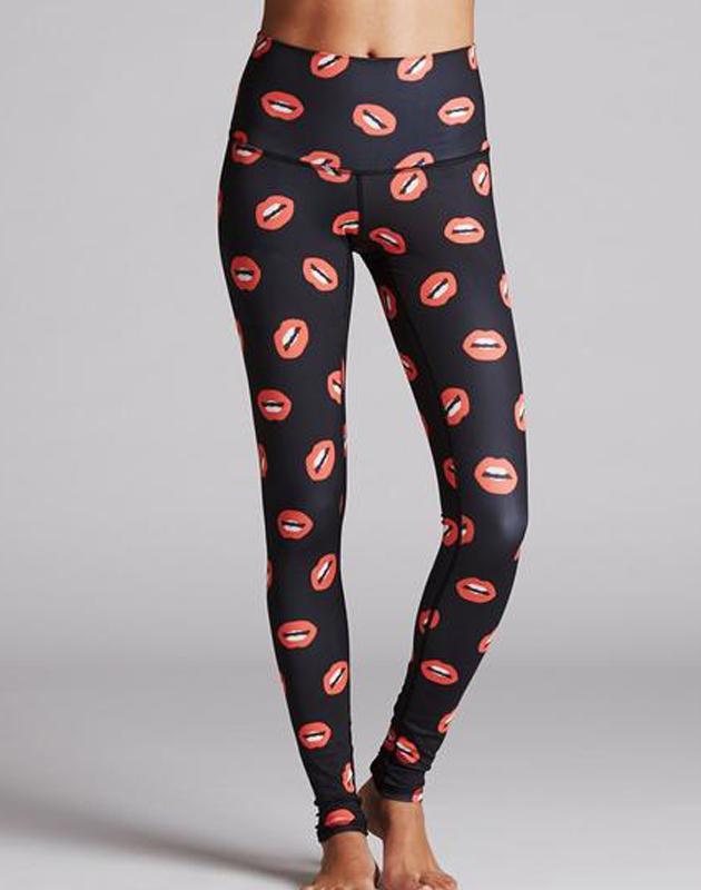 Red Lips Leggings for Comfortable and Stylish Workouts