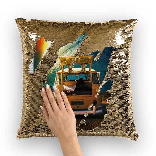 Relax Sequin Cushion Cover for Home Decor Enhancement