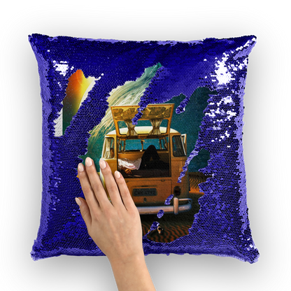 Relax Sequin Cushion Cover