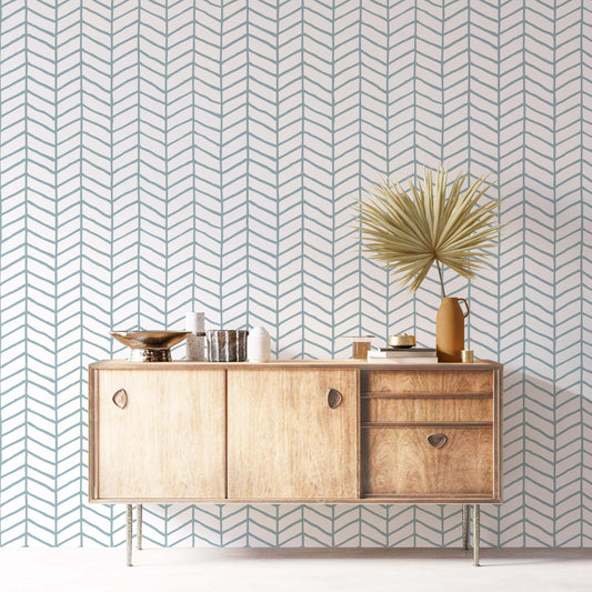 Inky Chevron Wallpaper for Stylish Home Decor Design