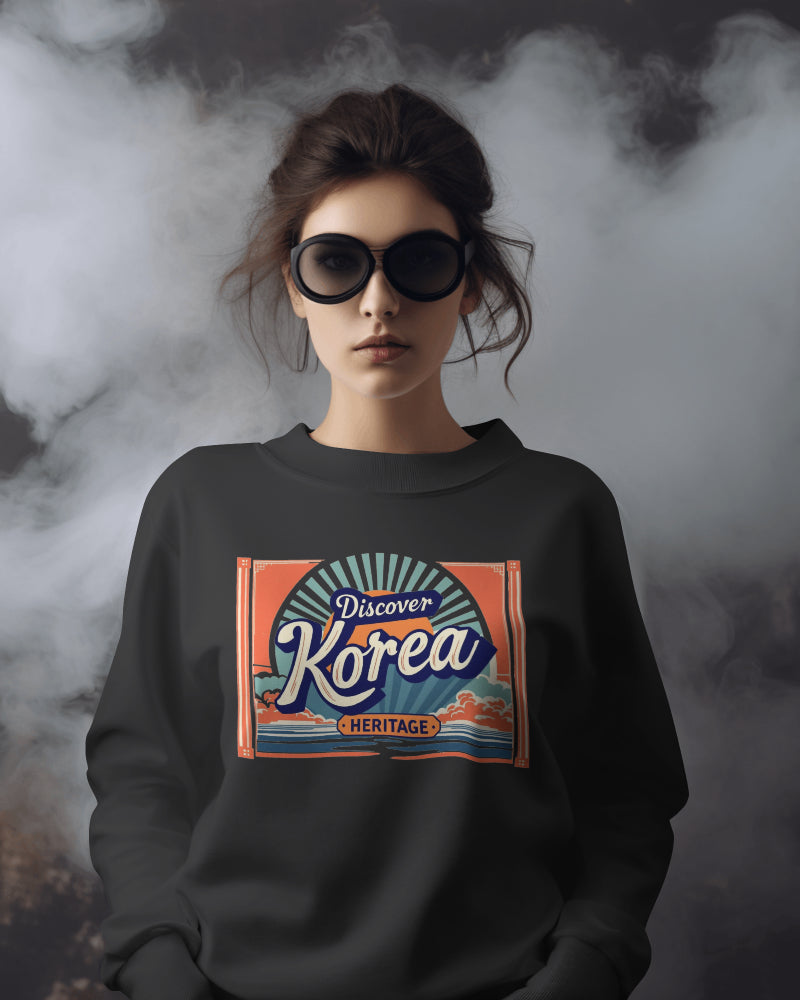 Discover Korea heritage Unisex Heavy Blend™ Crewneck Sweatshirt - StyleMZ - Stylemz