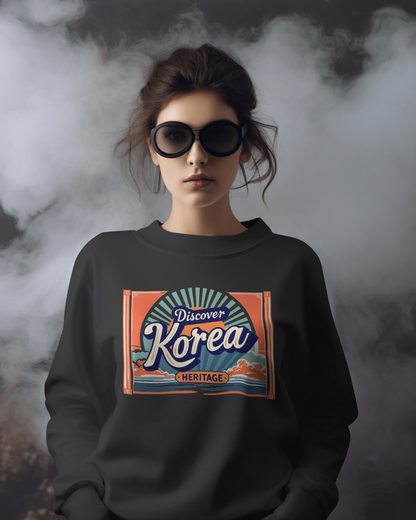 Discover Korea heritage Unisex Heavy Blend™ Crewneck Sweatshirt - StyleMZ