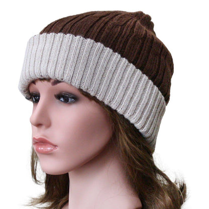 Reversible Cabled 100% Alpaca Knit Hat - Stylemz