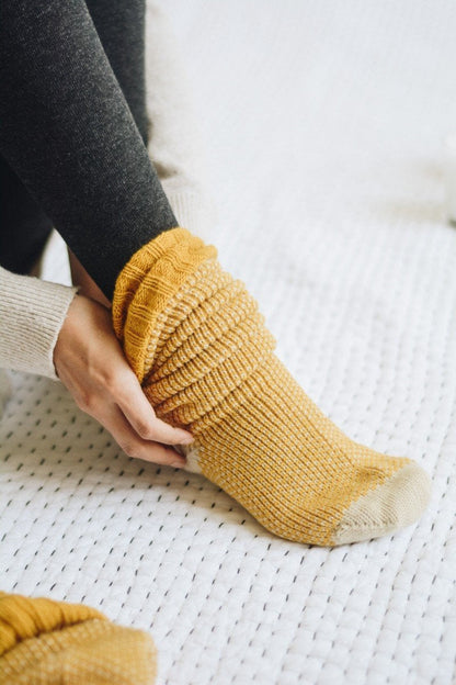 Cozy Ribbed Knit Lounge Socks for Ultimate Comfort