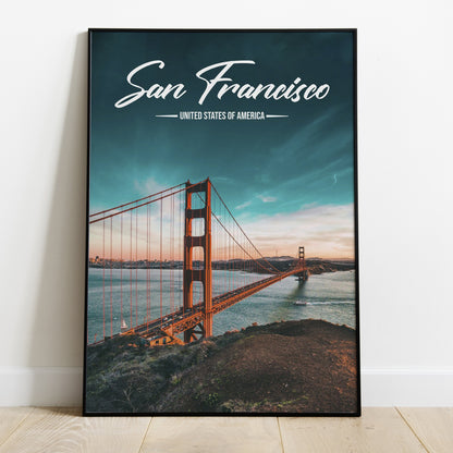 San Francisco Ca Art Print on Quality Satin Paper