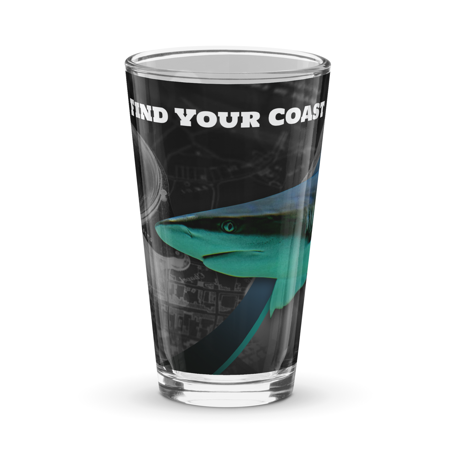 Find Your Coast® Shark Shaker Pint Glass