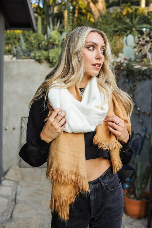 Silky Wool Ombre Scarf - Stylemz