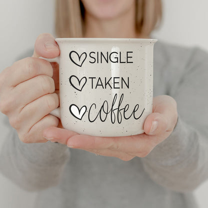 Single Taken Coffee 14.5oz Ceramic Campfire Mug