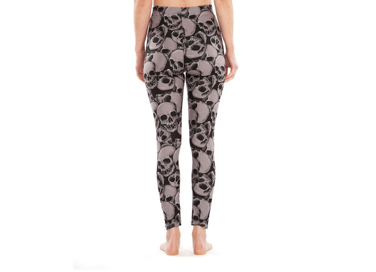 Skulls Leggings for Women with Breathable Comfort Fit