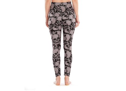 Skulls Leggings for Women with Breathable Comfort Fit