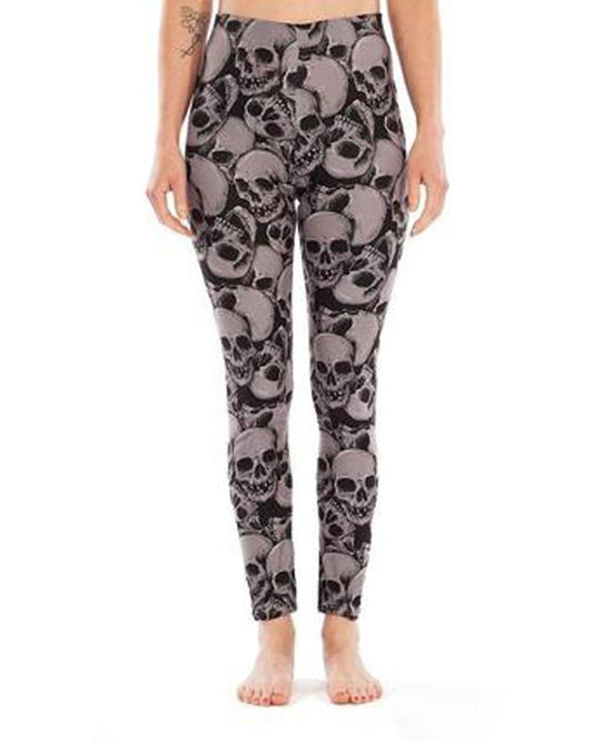 Skulls Leggings for Women with Breathable Comfort Fit