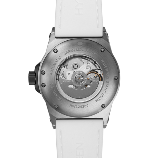 Sportivo Silver White Premium Silicone Timepiece