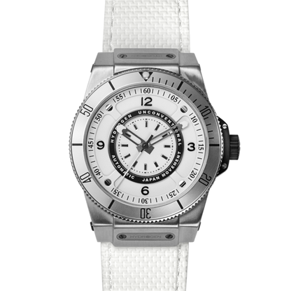 Sportivo Silver White Premium Silicone Timepiece