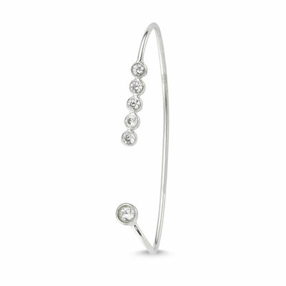 Magnolia Silver Behind Ear Wraps & Cuffs Earrings - Stylemz