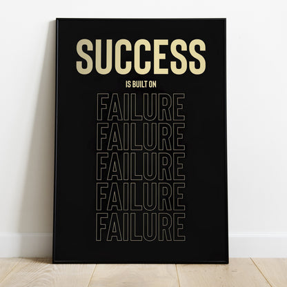 Success Motivational Poster Printed on Quality Paper