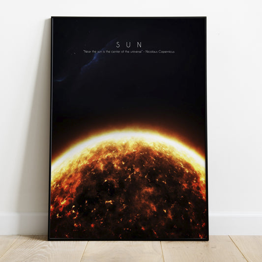 Sun-Inspired Art Print on Premium Satin Paper