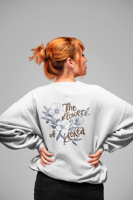 The Flower of Korea Comfort Crewneck Sweatshirt Design