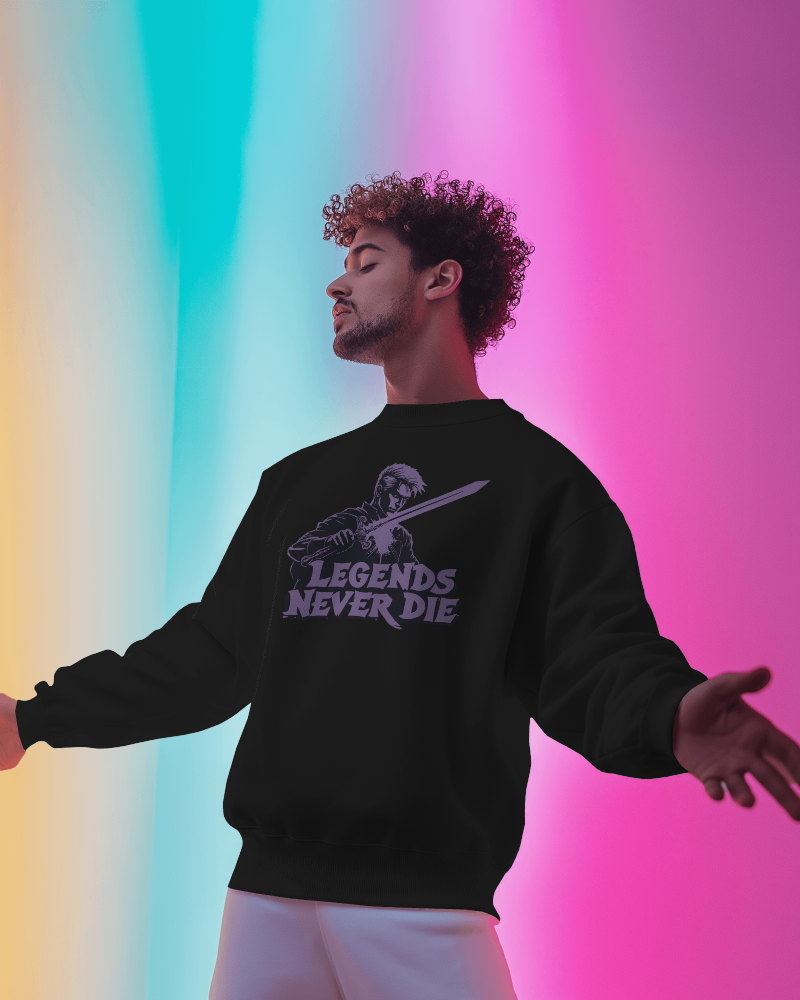 Legends never die Unisex Heavy Blend™ Crewneck Sweatshirt - StyleMZ