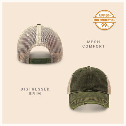 Vintage Mesh Trucker Cap for Outdoor Comfort and Style