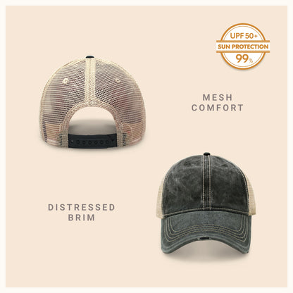 Vintage Mesh Trucker Cap for Outdoor Comfort and Style