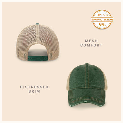 Vintage Mesh Trucker Cap for Outdoor Comfort and Style