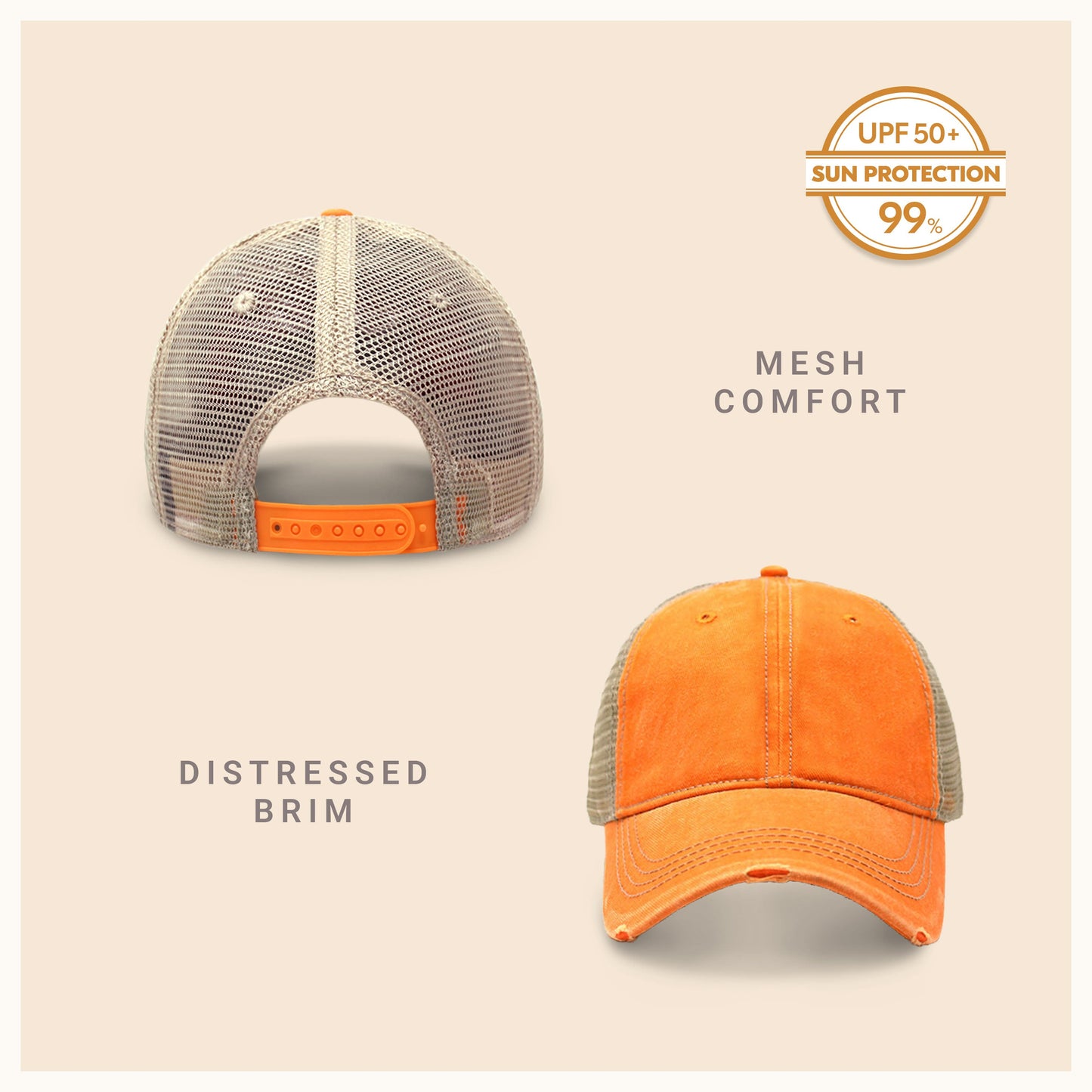 Vintage Mesh Trucker Cap for Outdoor Comfort and Style