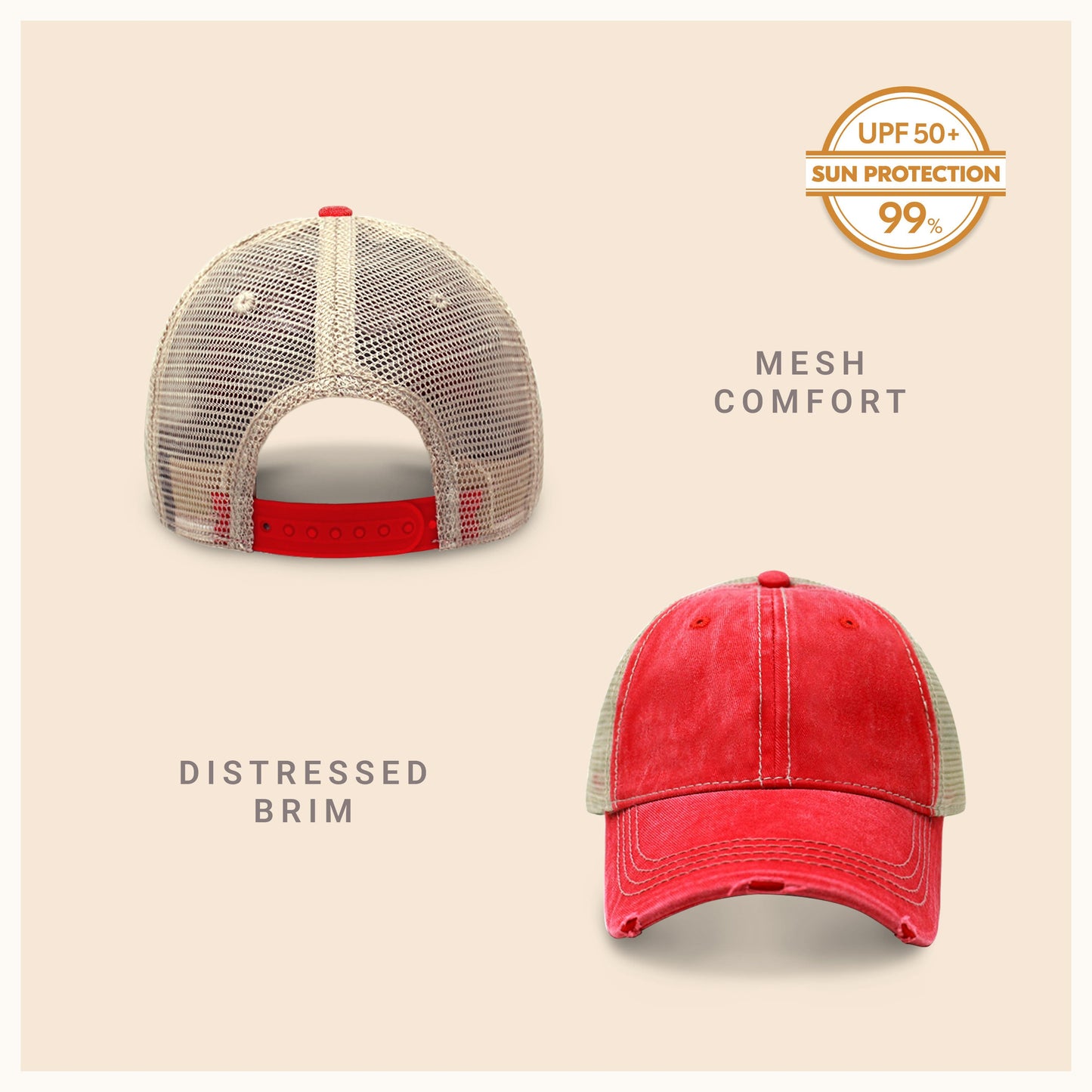 Vintage Mesh Trucker Cap for Outdoor Comfort and Style