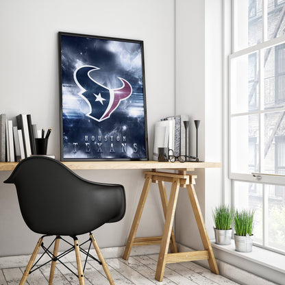 Houston Texans Poster on Quality Satin Paper